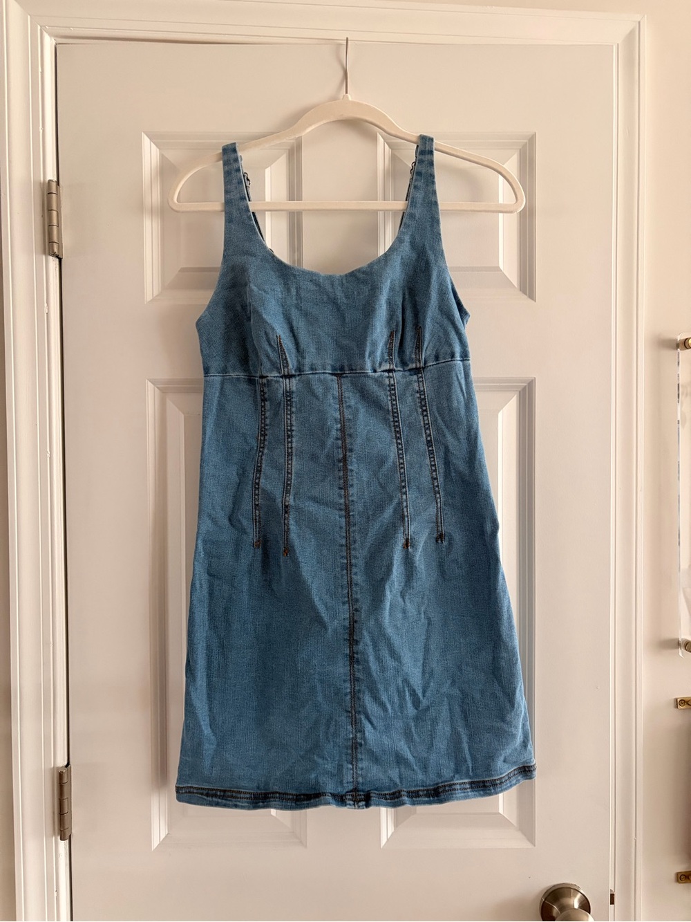 SO Blue Denim Mini Tank Dress